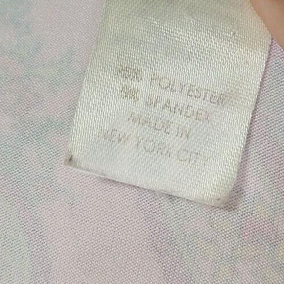 Anni Kuan Vintage Y2K Dress Size M Pink Paisley Print Tie Back Whimsy Coquette - Picture 7 of 8